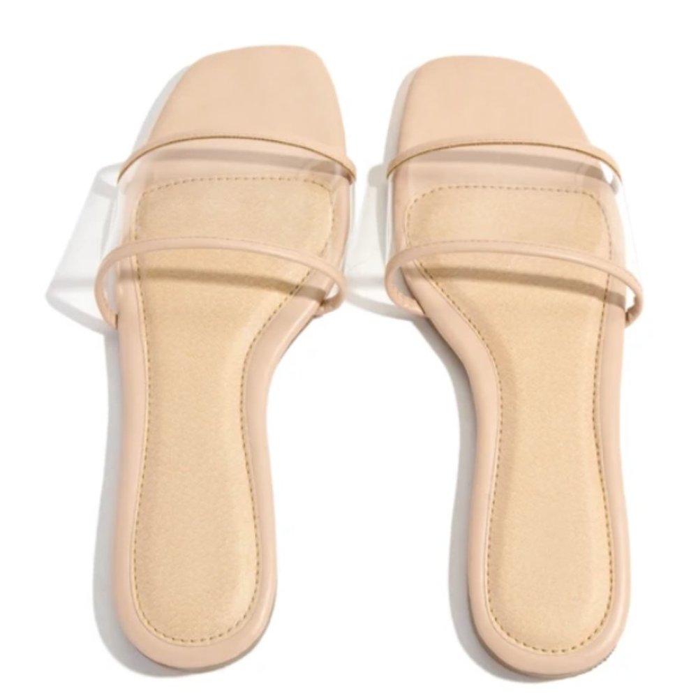 NEW Nude Slide Sandals